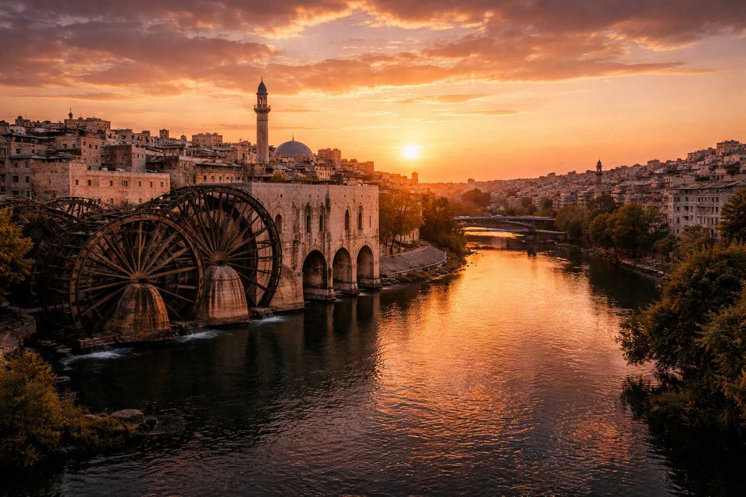 Hama skyline